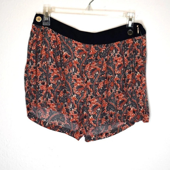 Farm Rio Floral Lounge Shorts Sz S High Rise Flowy Boho Artsy Beach - Picture 1 of 16